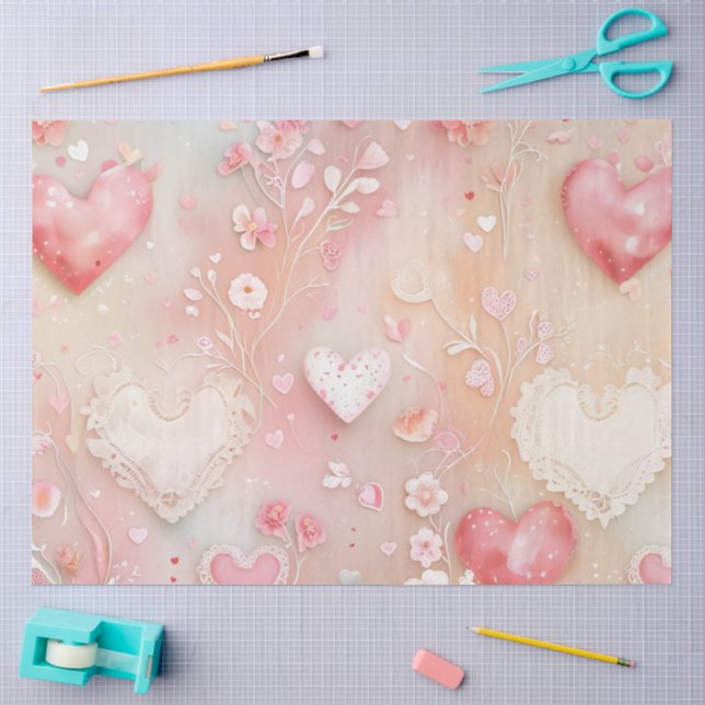 Papel De Seda Encaje y Luz (Artesanía)