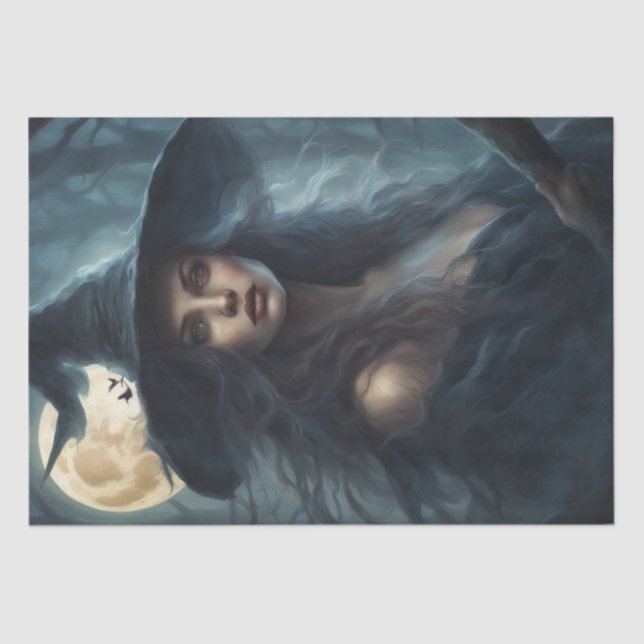 Papel De Seda Encantador Desnudo de Brujería Temprana (Anverso)