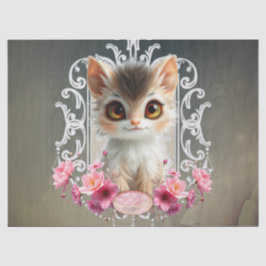 Papel De Seda Encantador, gatito esponjoso