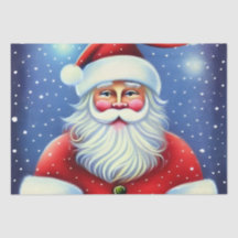 Encantador Santa Claus Retro Vintage Decoupage Ado