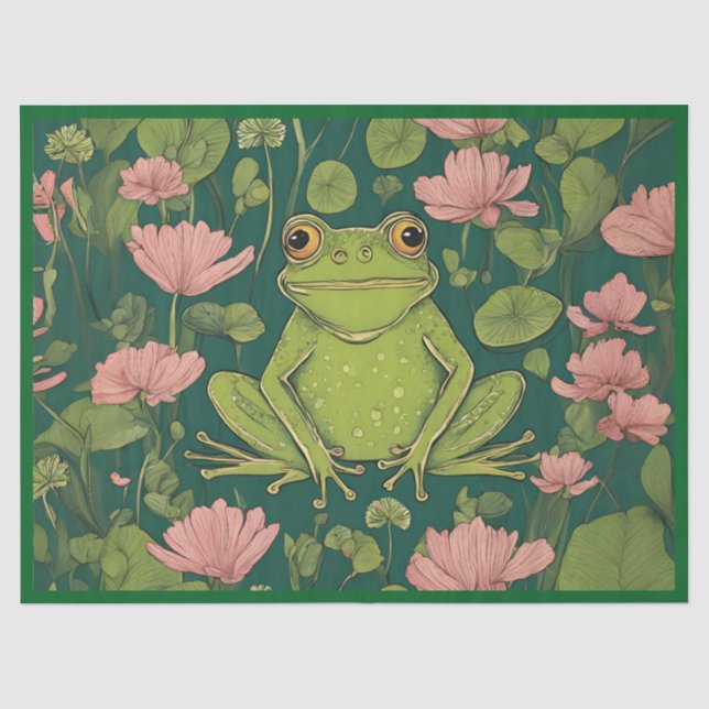 Papel De Seda Encanto de Rana Caprichosa (Anverso)
