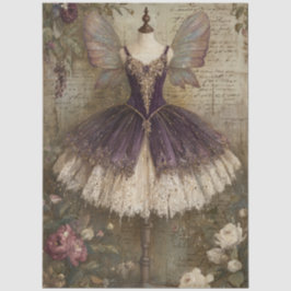 Papel De Seda Enchanted Sugar Plum Fairy Ballerina Art Decoupage