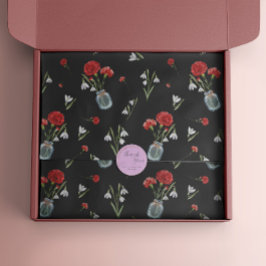 Papel De Seda Enero Mes de Nacimiento Carnación Flor Snowdrop