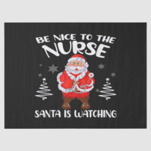 Papel De Seda Enfermera de Santa Claus