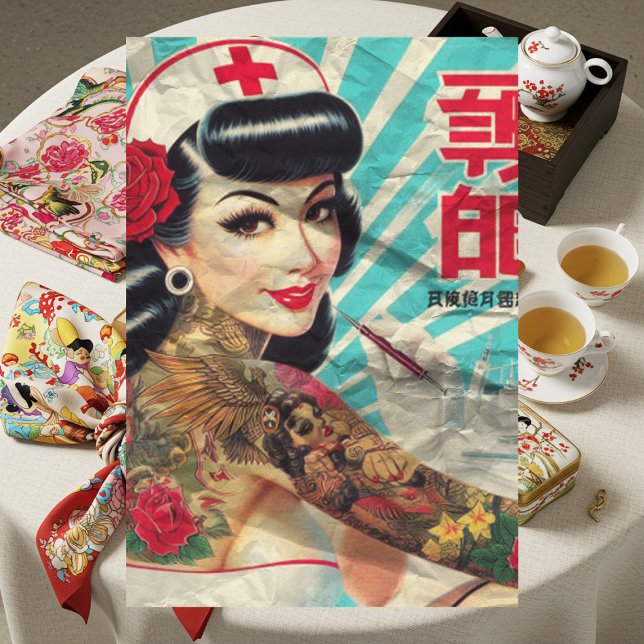 Papel De Seda Enfermera de tatuaje japonesa (Subido por el creador)