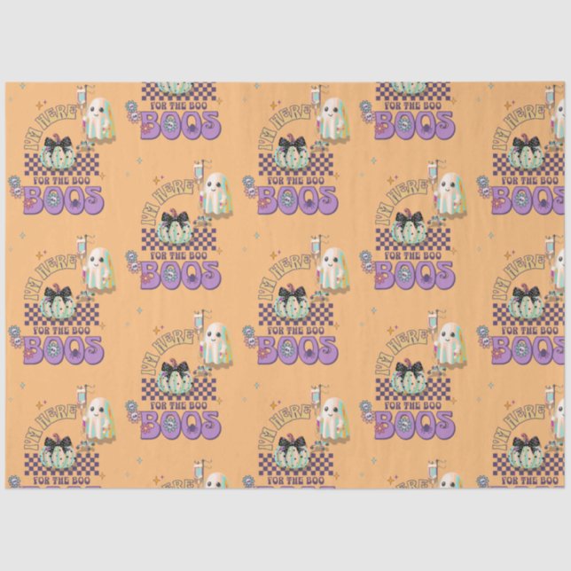 Papel De Seda enfermera fantasma cita graciosa calabaza coqueta (Anverso)