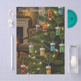 Papel De Seda Enfermera Farmacéutica Regalo Árbol de Navidad Píl