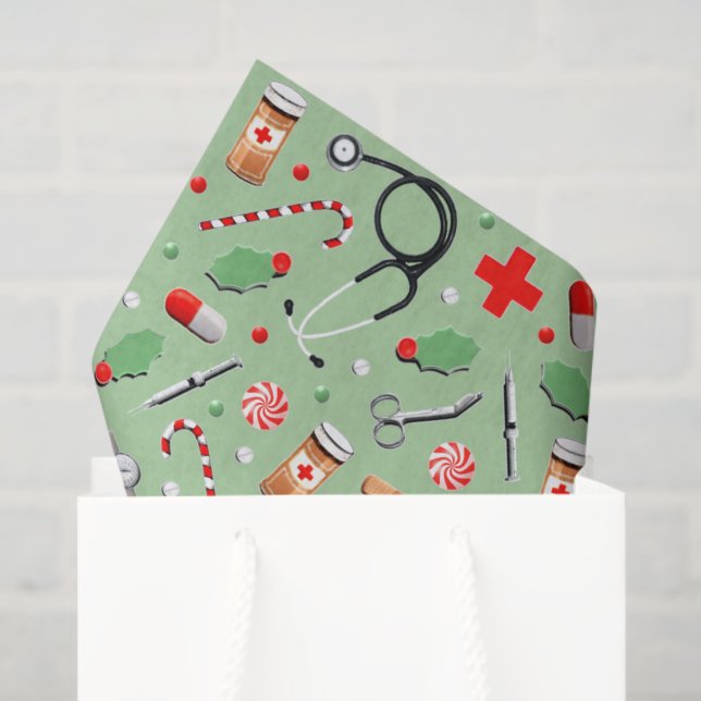 Papel De Seda Enfermera Holiday (Bolsa de regalo)