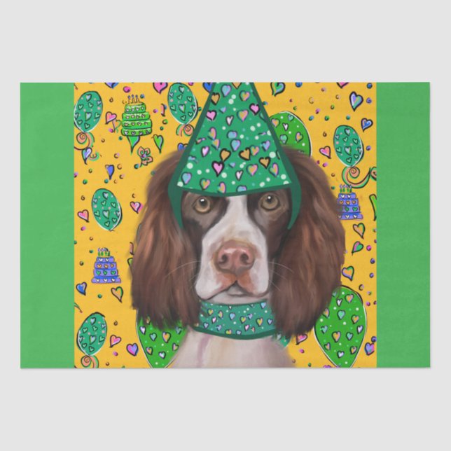 Papel De Seda English Springer Spaniel (Anverso)