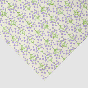 Papel De Seda Enredaderas de Pradera Ligera   Lavanda Suave Botá