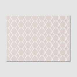 Papel De Seda Enrejado de Ogee Geométrico Avena