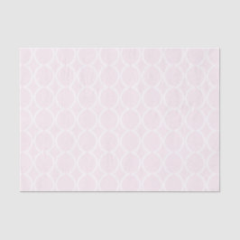 Papel De Seda Enrejado de Ogee Geométrico Rosa Suave