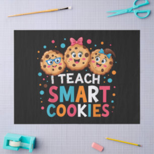 Papel De Seda Enseño a Galletas Inteligentes Maestra de Regreso