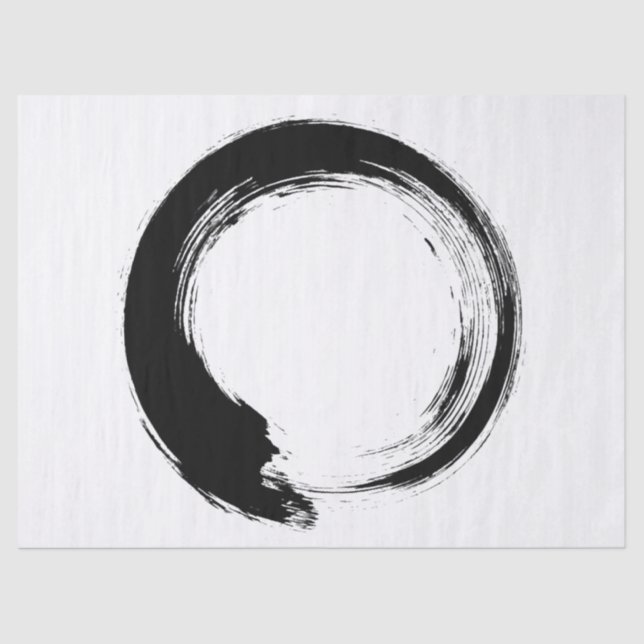 Papel De Seda Enso Zen Circle (Anverso)