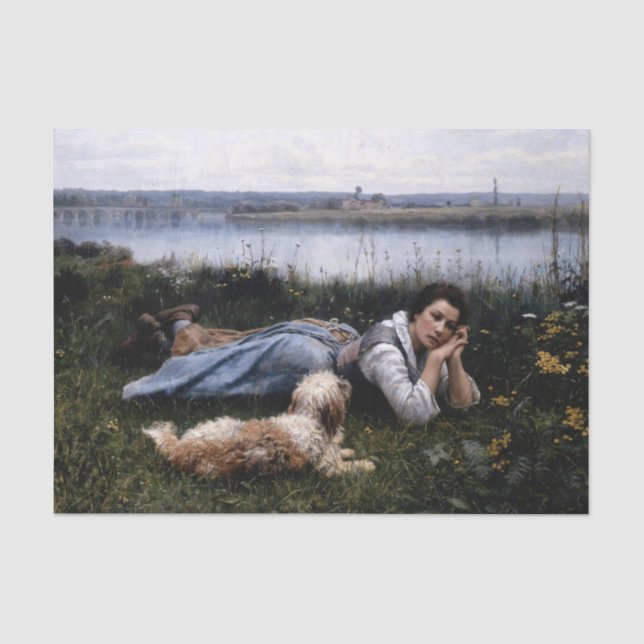 Papel De Seda Ensoñación de Daniel Ridgway Knight (Anverso)
