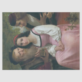 Papel De Seda Entre la riqueza y el amor (por Bouguereau)