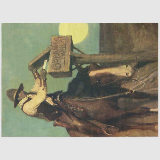 Papel De Seda "Entrega rural" Arte occidental de NC Wyeth (Anverso)