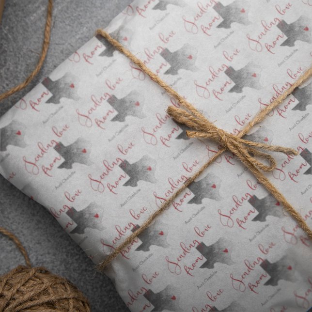 Papel De Seda Enviando amor desde Texas - El día de San Valentín (Subido por el creador)