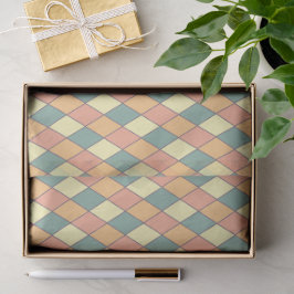Papel De Seda Envoltura de regalo con patrón de diamante Harlequ