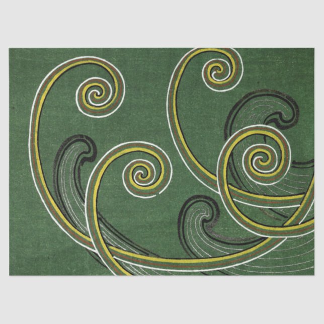 Papel De Seda Envoltura de regalo de Fidlehead Fern (Anverso)