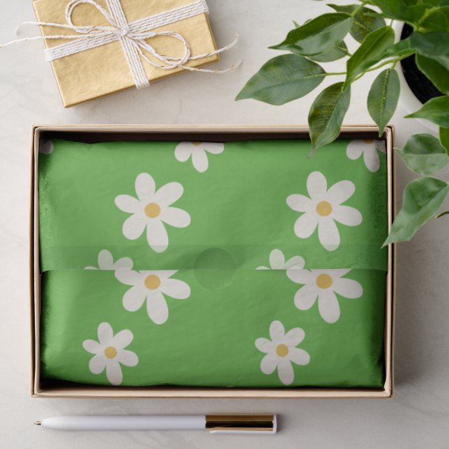 Papel De Seda Envoltura floral fresca (Regalo )
