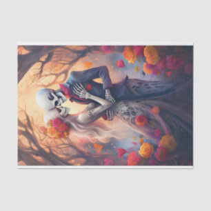 Papel De Seda Envueltos en Amor Eterno, Amantes Góticos Apasiona