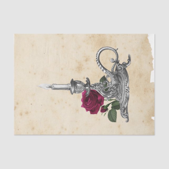 Papel De Seda Ephemera de Brujas Serie de Diseño #12 (Anverso)