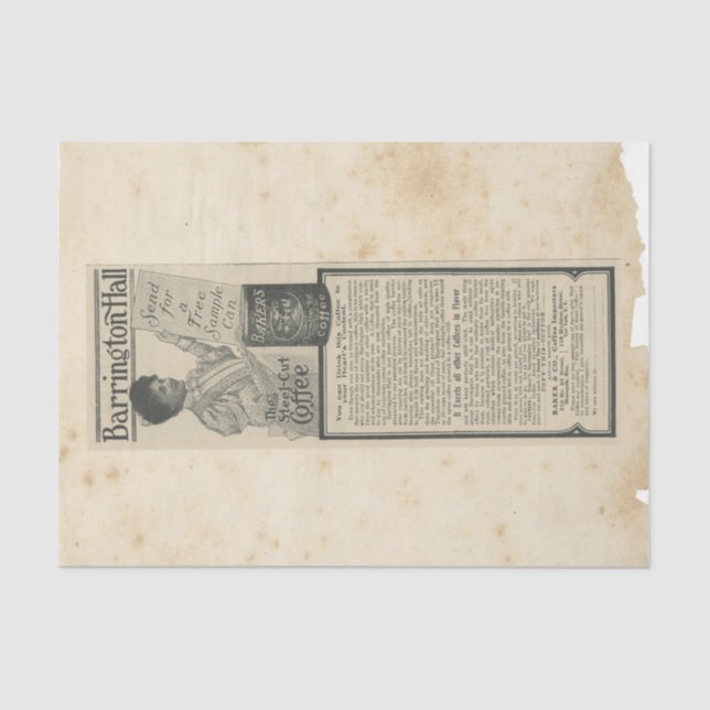 Papel De Seda Ephemera de chatarra serie de diseño #18 (Anverso)