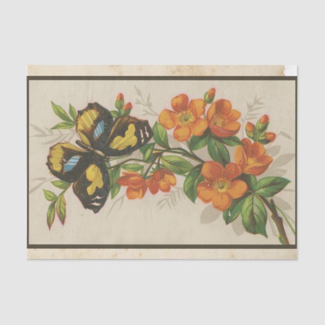 Papel De Seda Ephemera de chatarra serie de diseño #28 (Anverso)