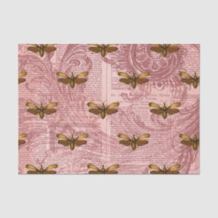 Papel De Seda Ephemera De Insectos Vintage