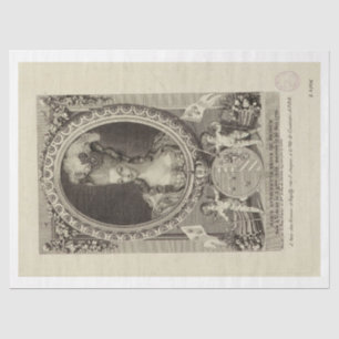 Papel De Seda Ephemera Decoupage Marie-Antoinette Reina Francia