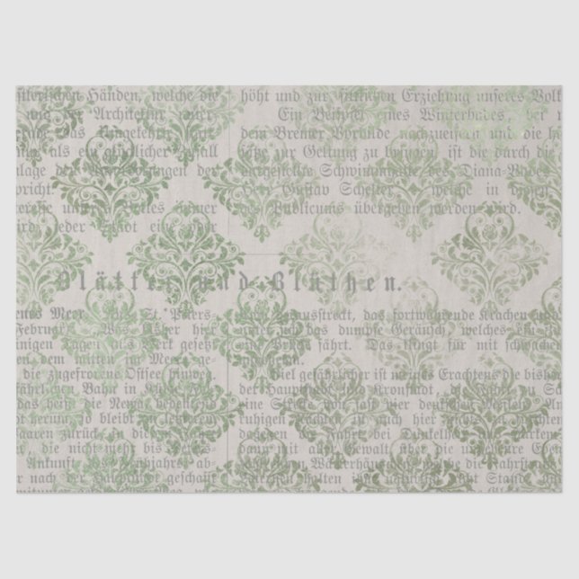 Papel De Seda Ephemera Green Paper Series Design 9 (Anverso)
