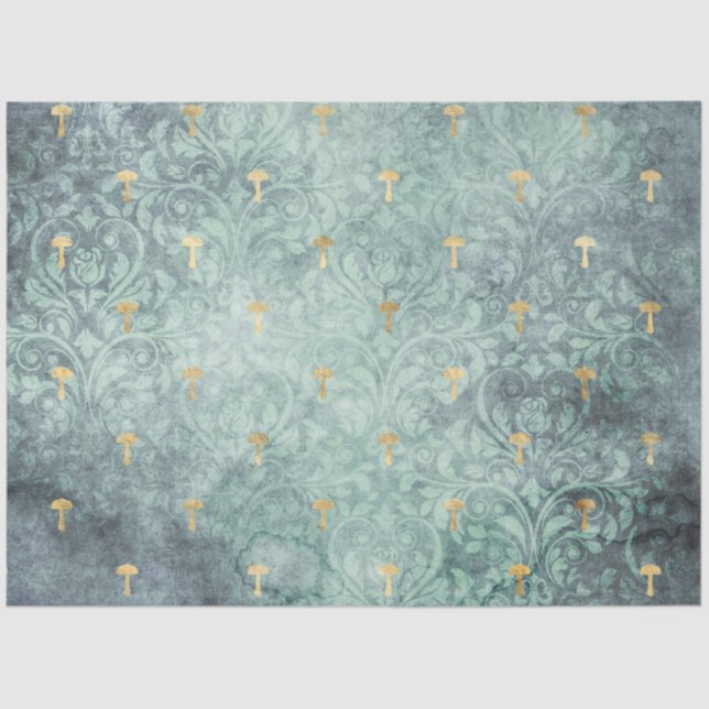 Papel De Seda Ephemera hongo serie de diseño #10 (Anverso)