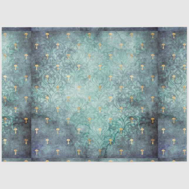 Papel De Seda Ephemera hongo serie de diseño #11 (Anverso)