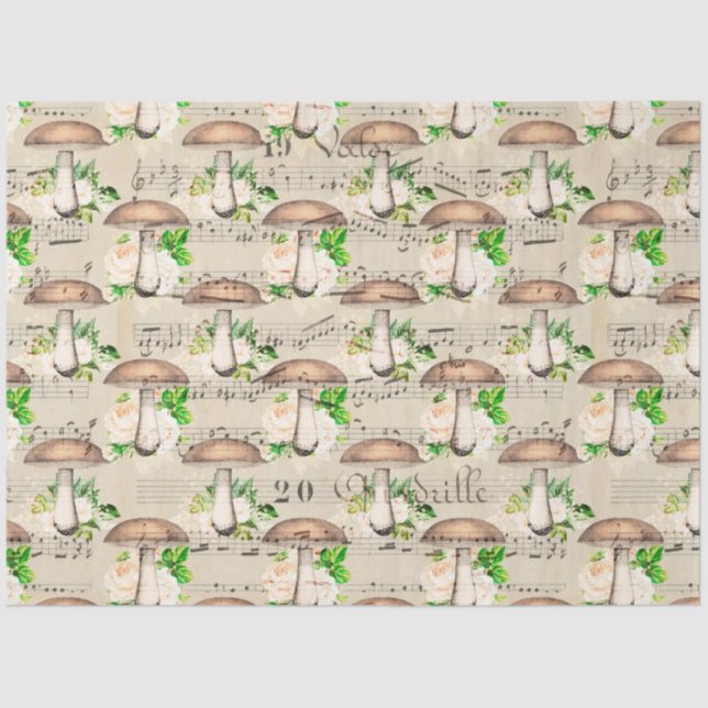 Papel De Seda Ephemera hongo serie de diseño #13 (Anverso)