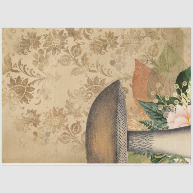 Papel De Seda Ephemera hongo serie de diseño #14 (Anverso)