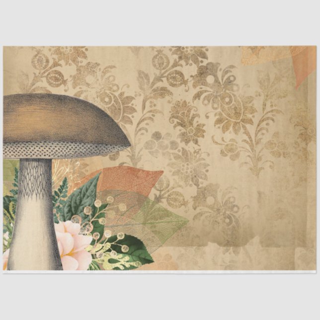 Papel De Seda Ephemera hongo serie de diseño #16 (Anverso)