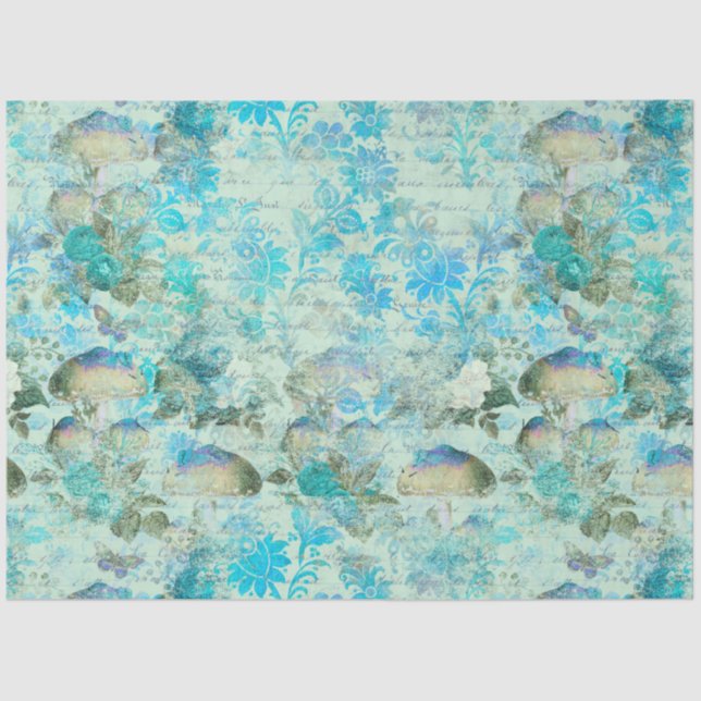 Papel De Seda Ephemera hongo serie de diseño #18 (Anverso)