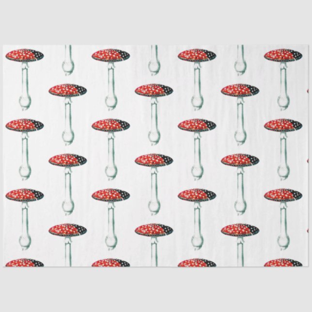 Papel De Seda Ephemera hongo serie de diseño #25 (Anverso)