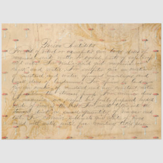 Papel De Seda Ephemera hongos serie de diseño #5