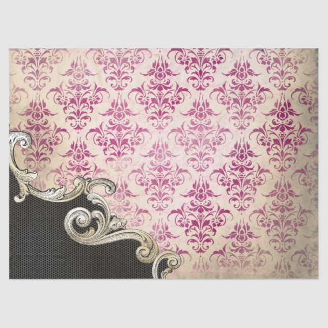 Papel De Seda Ephemera Ornate Paper Series Design 1 (Anverso)