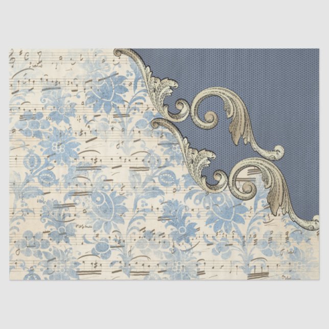 Papel De Seda Ephemera Ornate Paper Series Design 10 (Anverso)