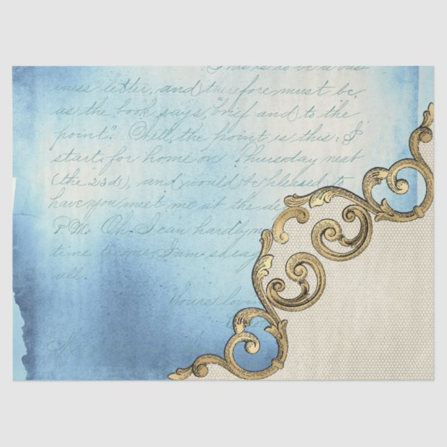 Papel De Seda Ephemera Ornate Paper Series Design 12 (Anverso)