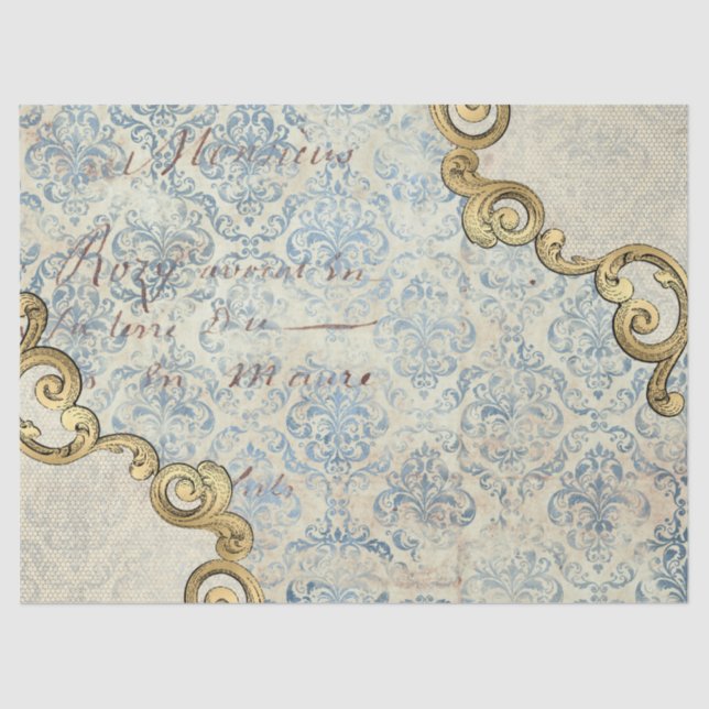 Papel De Seda Ephemera Ornate Paper Series Design 14 (Anverso)