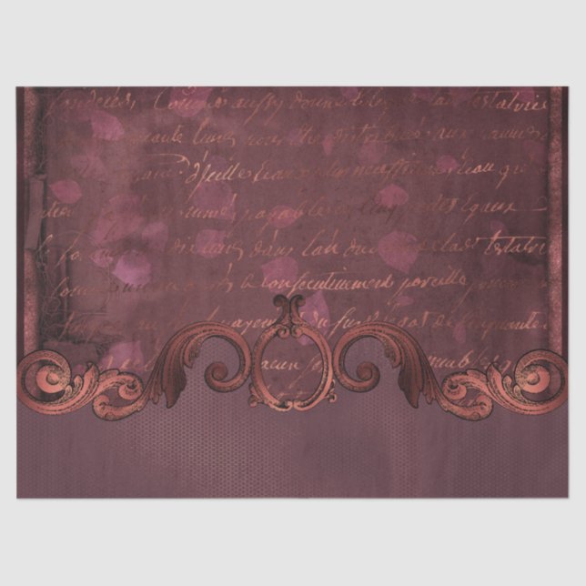 Papel De Seda Ephemera Ornate Paper Series Design 15 (Anverso)