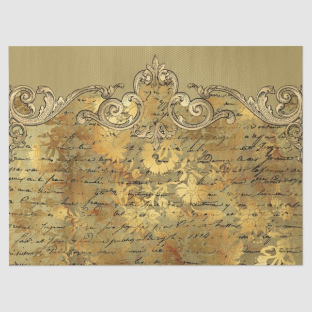 Papel De Seda Ephemera Ornate Paper Series Design 16 (Anverso)
