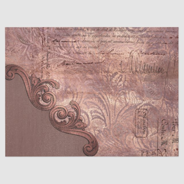 Papel De Seda Ephemera Ornate Paper Series Design 19 (Anverso)