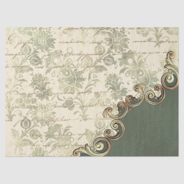 Papel De Seda Ephemera Ornate Paper Series Design 2 (Anverso)