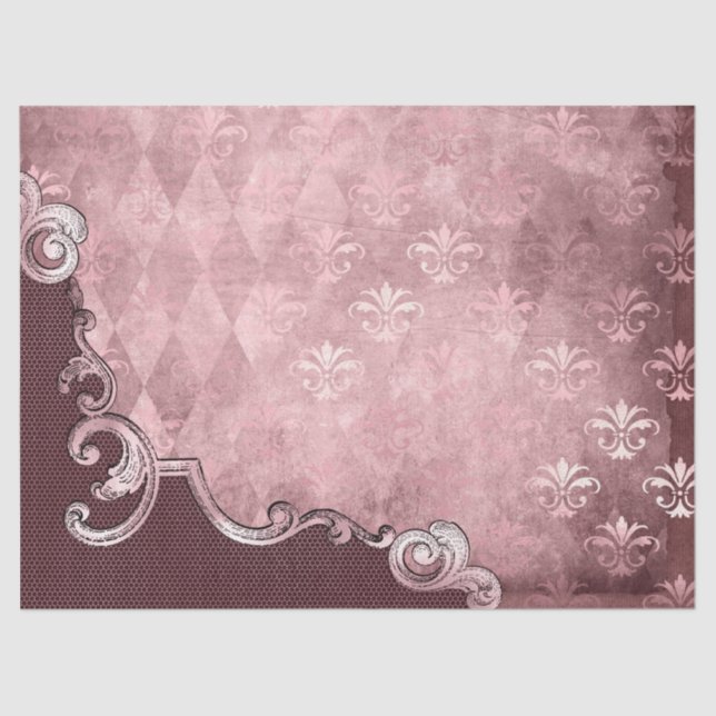 Papel De Seda Ephemera Ornate Paper Series Design 4 (Anverso)