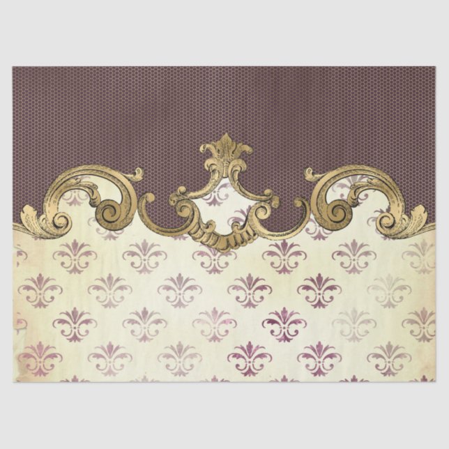 Papel De Seda Ephemera Ornate Paper Series Design 5 (Anverso)